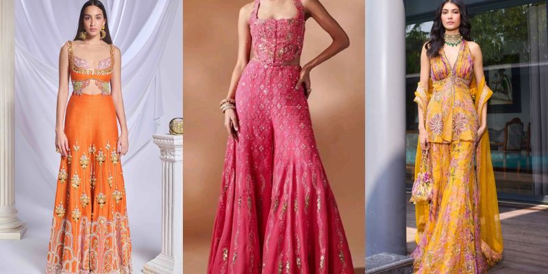 Western Lehenga Choli Indo Western Stylish Designer Dresses 2018